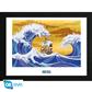 ONE PIECE - Inramad tryck "Thousand Sunny" (30x40) SAS ABYSSE CORP