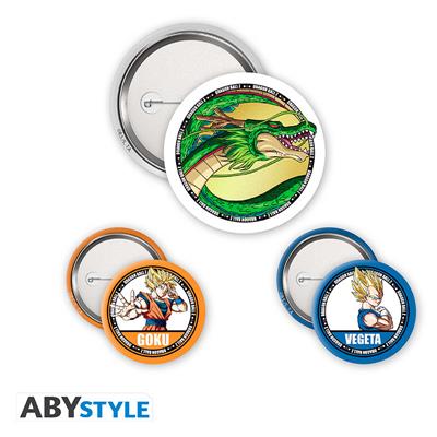 DRAGON BALL - Badges Pack - DBZ/Goku, Vegeta & Shenron SAS ABYSSE CORP