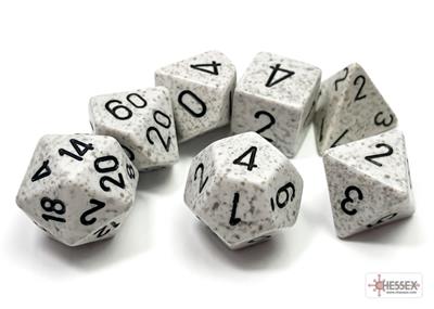 Dappled Arctic Camo Polyhedral 7-Dice Set
