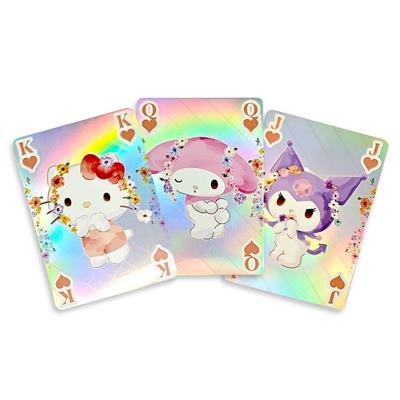Hello Kitty & Friends - Holografiska Spelkort - Pastell Vivid - 54 Kort
