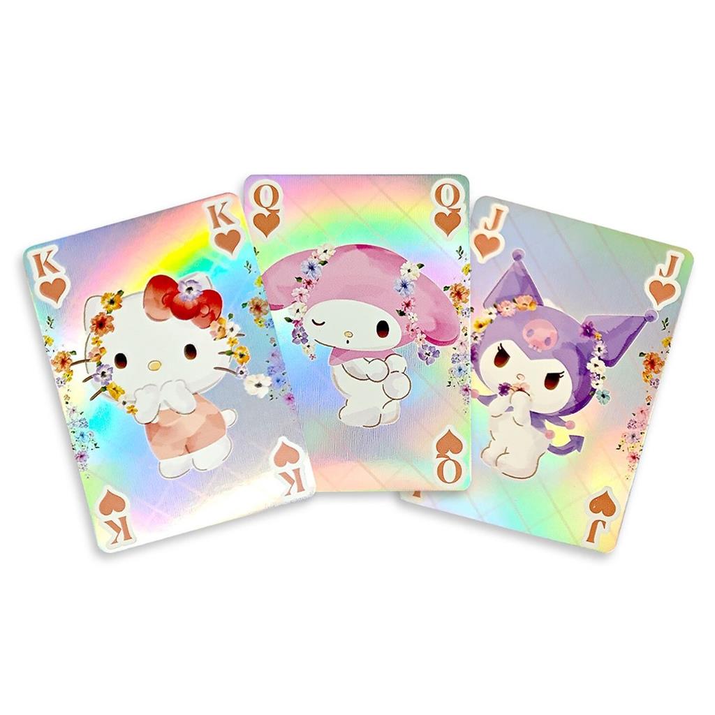 Hello Kitty & Friends - Holografiska Spelkort - Pastell Vivid - 54 Kort