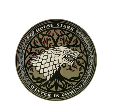 Round Aluminum Plate Stark - Game Of Thrones