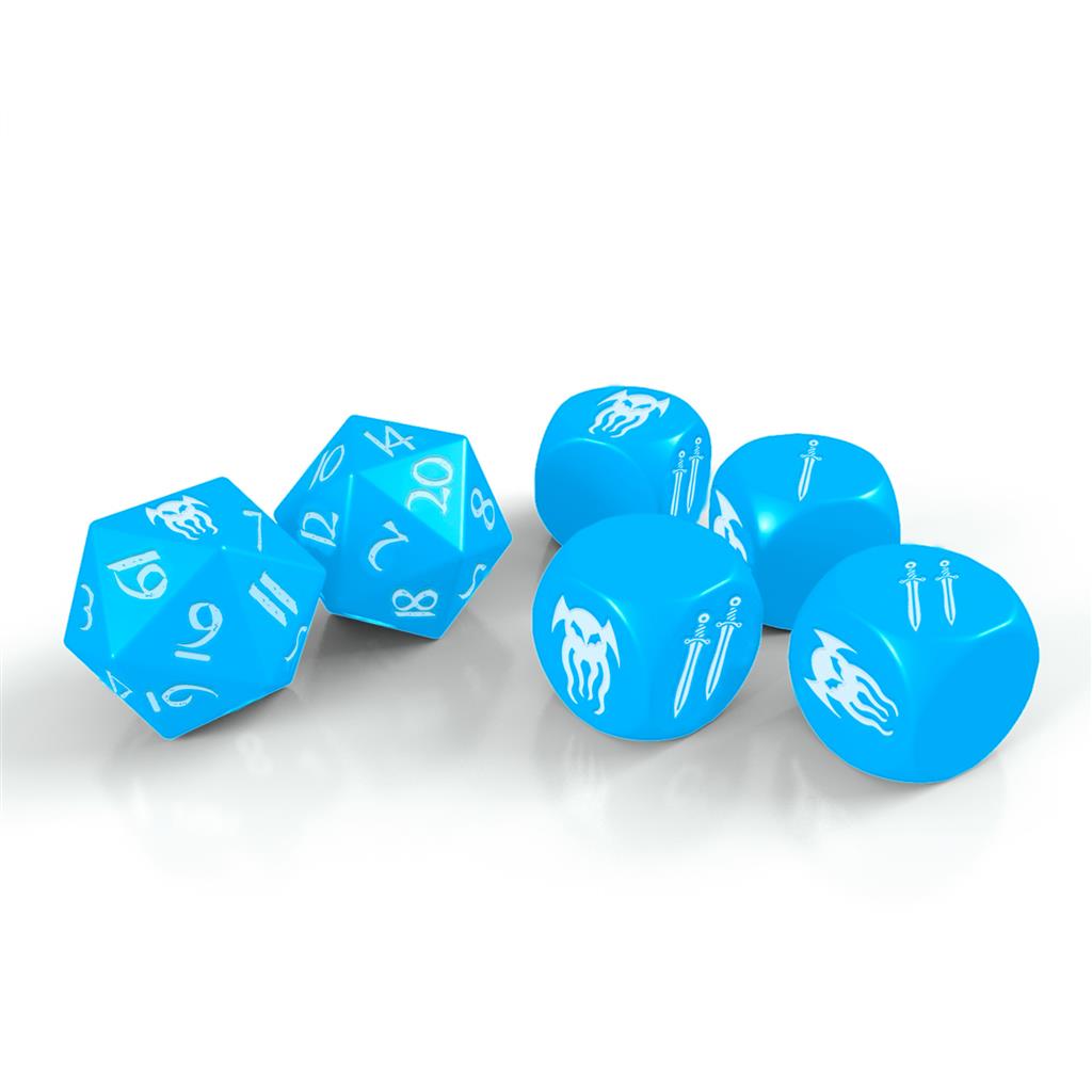 Cohors Cthulhu RPG Atlantean Crystal Dice Set