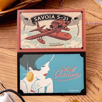 Retro Klistermärken Savoia & Gina - Porco Rosso