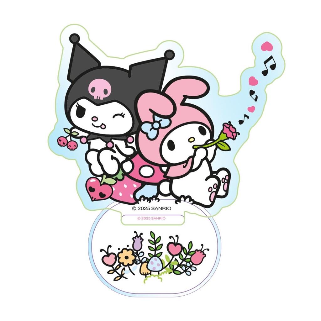 Kuromi & My Melody - Holographic Acrylic Stand - 8x6 cm