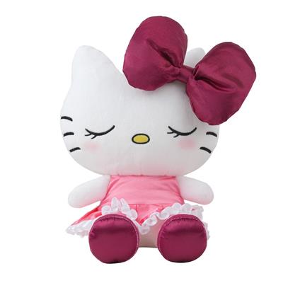 Hello Kitty - gosedjur - Röd sammetsklänning - 22 cm
