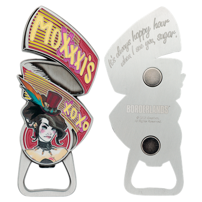 Borderlands Mad Moxxi flasköppnare med magnet