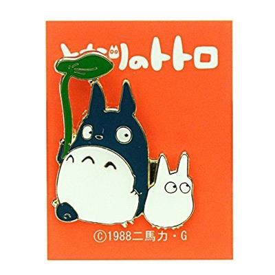 Pins Liten och Mellan Totoro med blad - Min granne Totoro