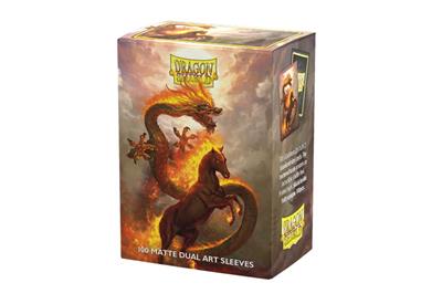 Dragon Shield Standard Dual Art Fickor - Eldhäst 2026 (100 Fickor)