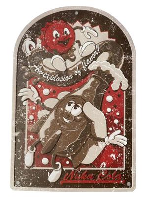 Fallout Nuka Cola Vintage Annons Metallskylt