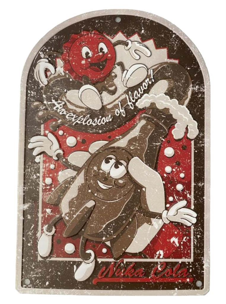 Fallout Nuka Cola Vintage Annons Metallskylt
