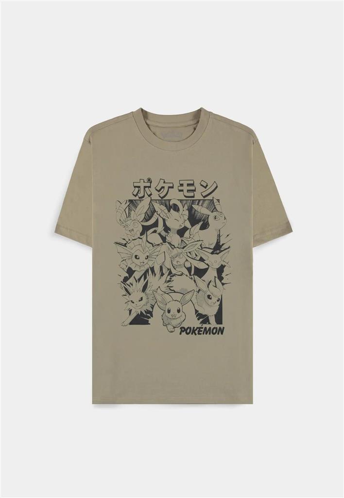 Pokemon - Sand Eevee Evolutions Herr T-shirt med Kort Ärmar - L