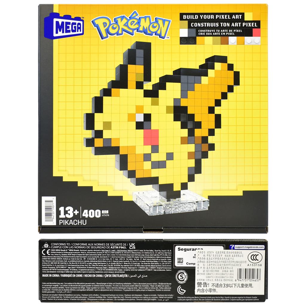 Mega Pokémon Pixel Art Pikachu