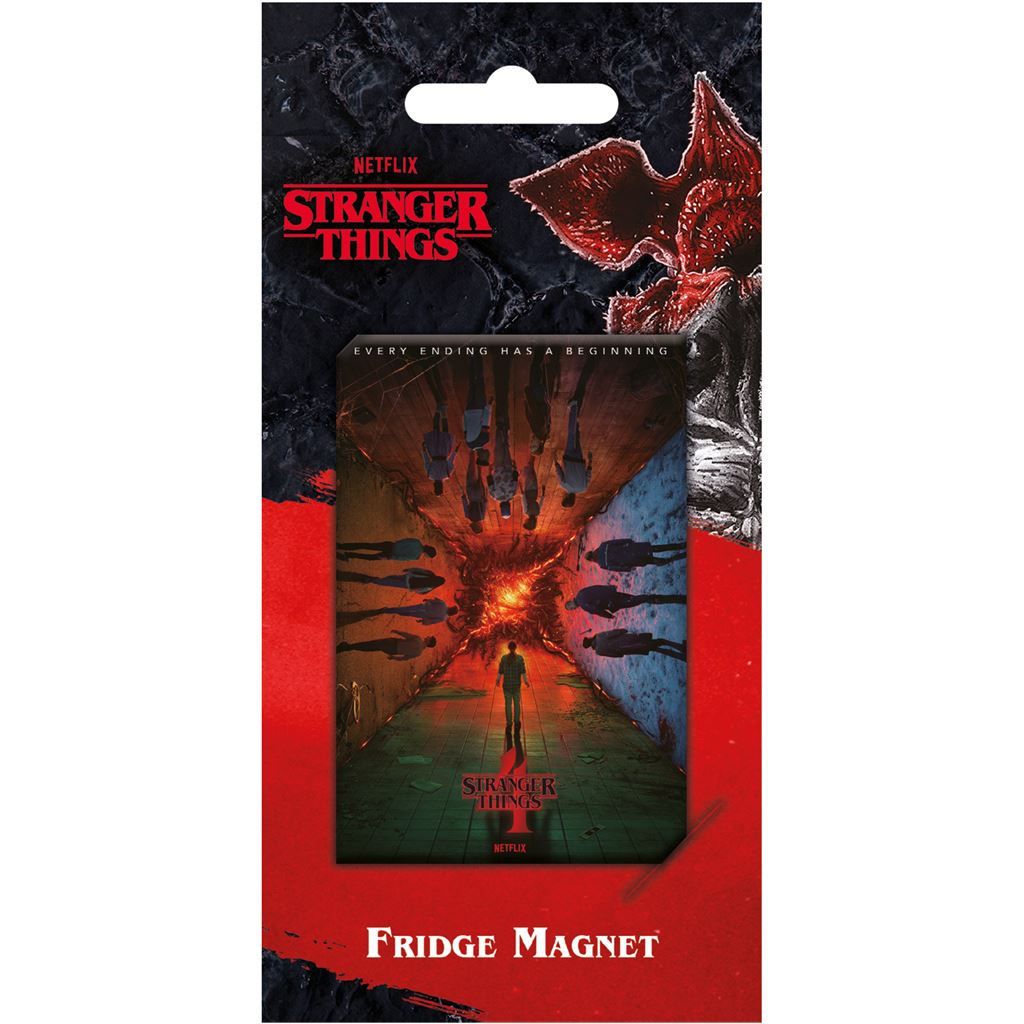 STRANGER THINGS 4 (EVERY END HAS A BEGINNING) FRIDGE MAGNET
