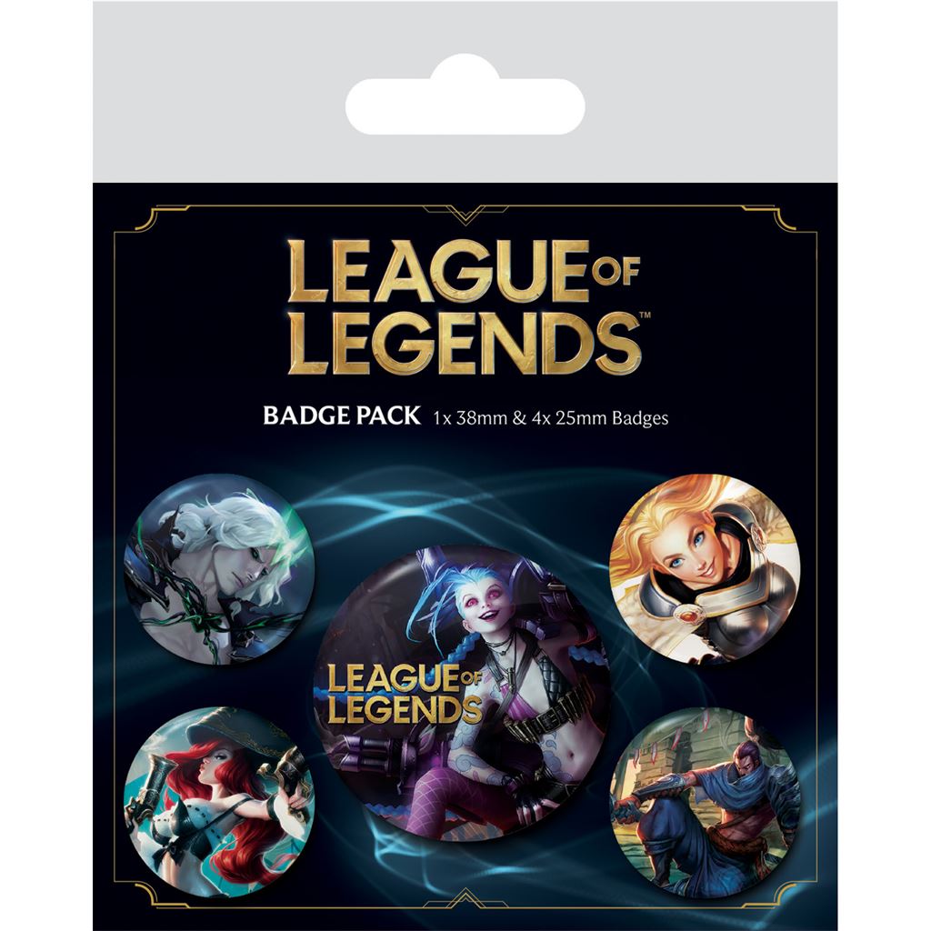 LEAGUE OF LEGENDS (CHAMPIONS) BADGE PACK