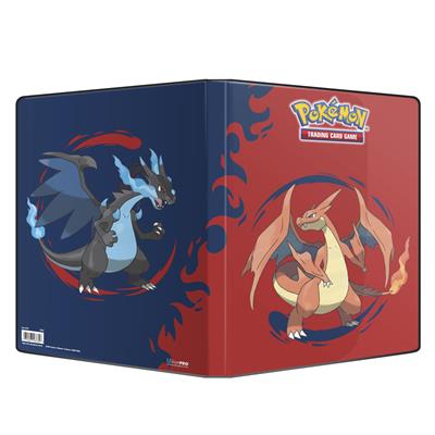 UP - Mega Charizard X och Mega Charizard Y 9-Pocket Portfolio för Pokémon Trading Card Game