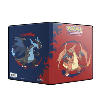 UP - Mega Charizard X och Mega Charizard Y 4-Pocket Portfolio för Pokémon Trading Card Game