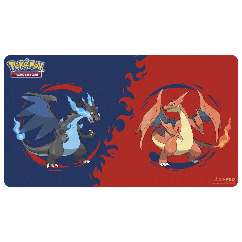 UP - Mega Charizard X och Mega Charizard Y spelmatta för Pokémon Trading Card Game
