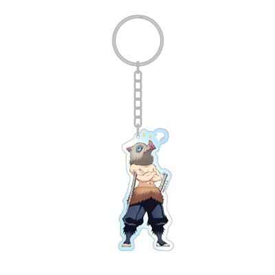 Demon Slayer - Holografisk Akryl Nyckelring - Inosuke - 7,5 cm