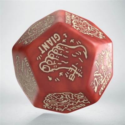Monster Generator Die: Red and Beige