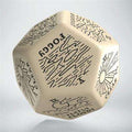 Weather Generator Dice: Beige&Black