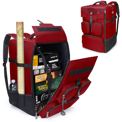 ENHANCE Collector's Edition Board Game Backpack - Game Storage (Dragon Red)