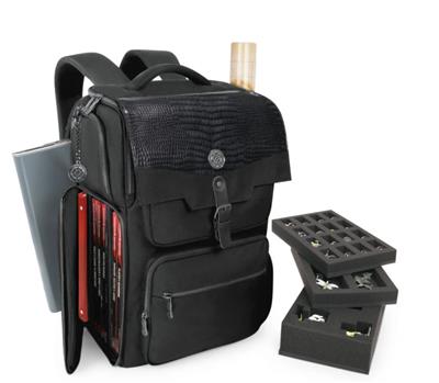 ENHANCE Collector's Edition DnD Ryggsäck - DM-väska, rymmer 6-8 böcker (Dragon Black)