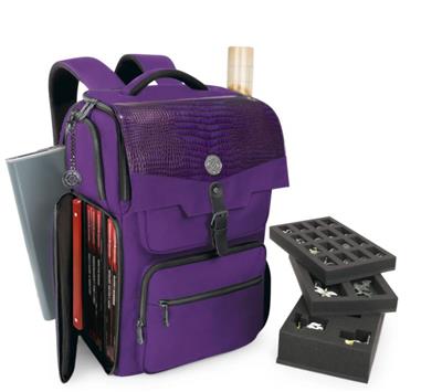 ENHANCE Samlarutgåva DnD Ryggsäck - DM-väska, passar 6-8 böcker (Draklila)