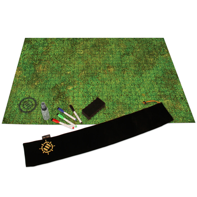 ENHANCE Tabletop RPG Grid Mat Campaign Gear Kit (Grassland)