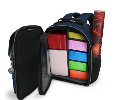 ENHANCE Collector's Edition Liten Magic the Gathering Ryggsäck för Deck Boxar (Drakblå)