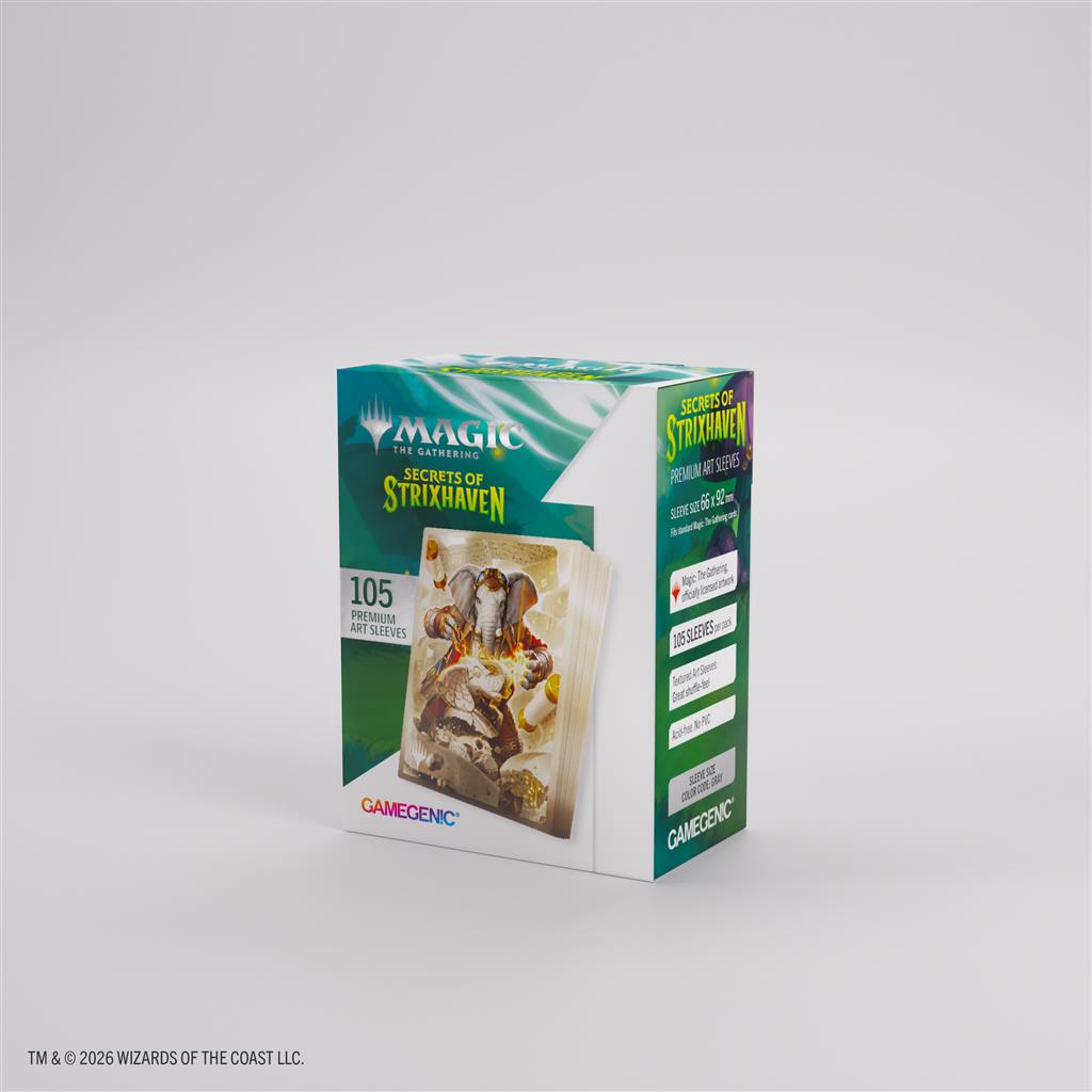 Magic: The Gathering | Secrets of Strixhaven Premium Art Sleeves - Quintorius, Historikjägare