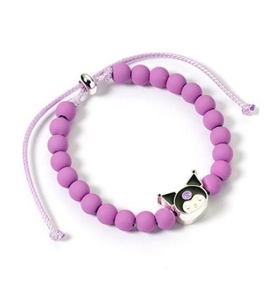 Lila Pärlarmband med Kuromi Berlock - Hello Kitty