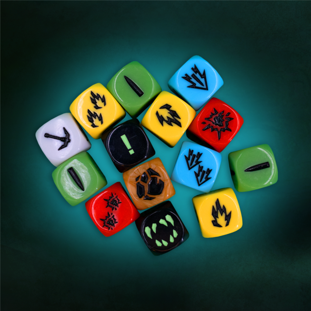 Deep Rock Galactic: 14x Extra Tärningar (graverade)
