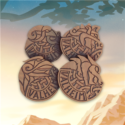 Valheim: Wooden Coaster for Beer Glass
