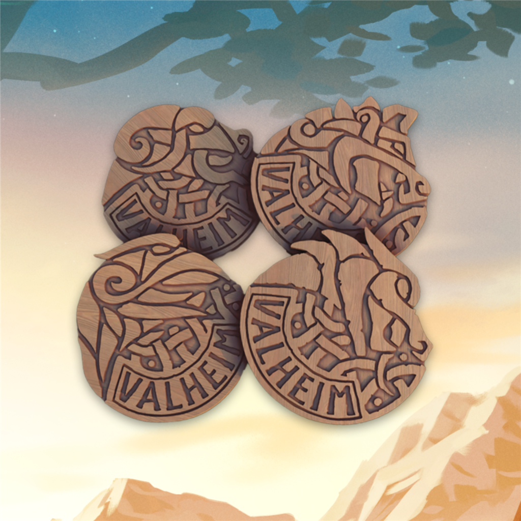 Valheim: Wooden Coaster for Beer Glass