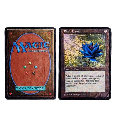 Magic: The Gathering Black Lotus Card Double-Sided Fleece Blanket | 114 x 152 cm