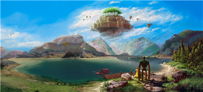 Kraken Wargames - Gamer Musmatta 90x40 cm - Slottet i Himlen