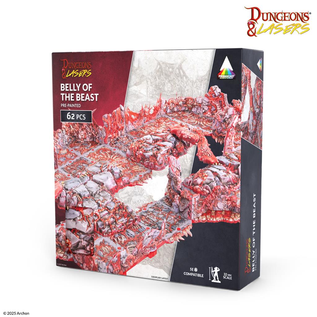 Dungeons & Lasers - Magens Inre Påmålade Figurset