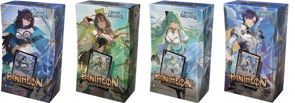 Grand Archive TCG: Radiant Origins Pantheon Deck Set (4 Decks)