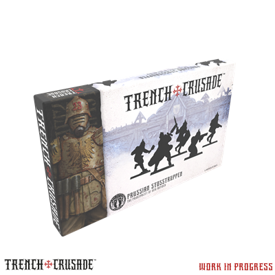 Trench Crusade Prussian Stosstruppen – Professional Plastic Miniature Figures 5-Piece Set