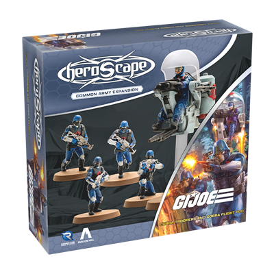 G.I. JOE Heroscape COBRA Soldater och COBRA Flygpod Arméexpansion