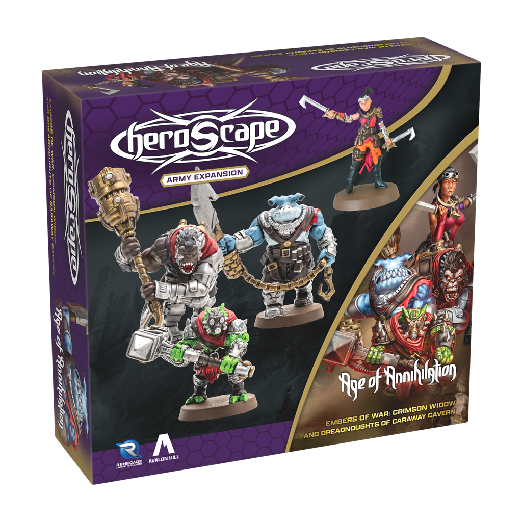 Heroscape Crimson Widow och Dreadnoughts of Caraway Cavern Arméutvidgning