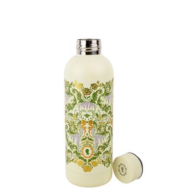 500 ml isolerad flaska – grön damastornament – Bridgerton