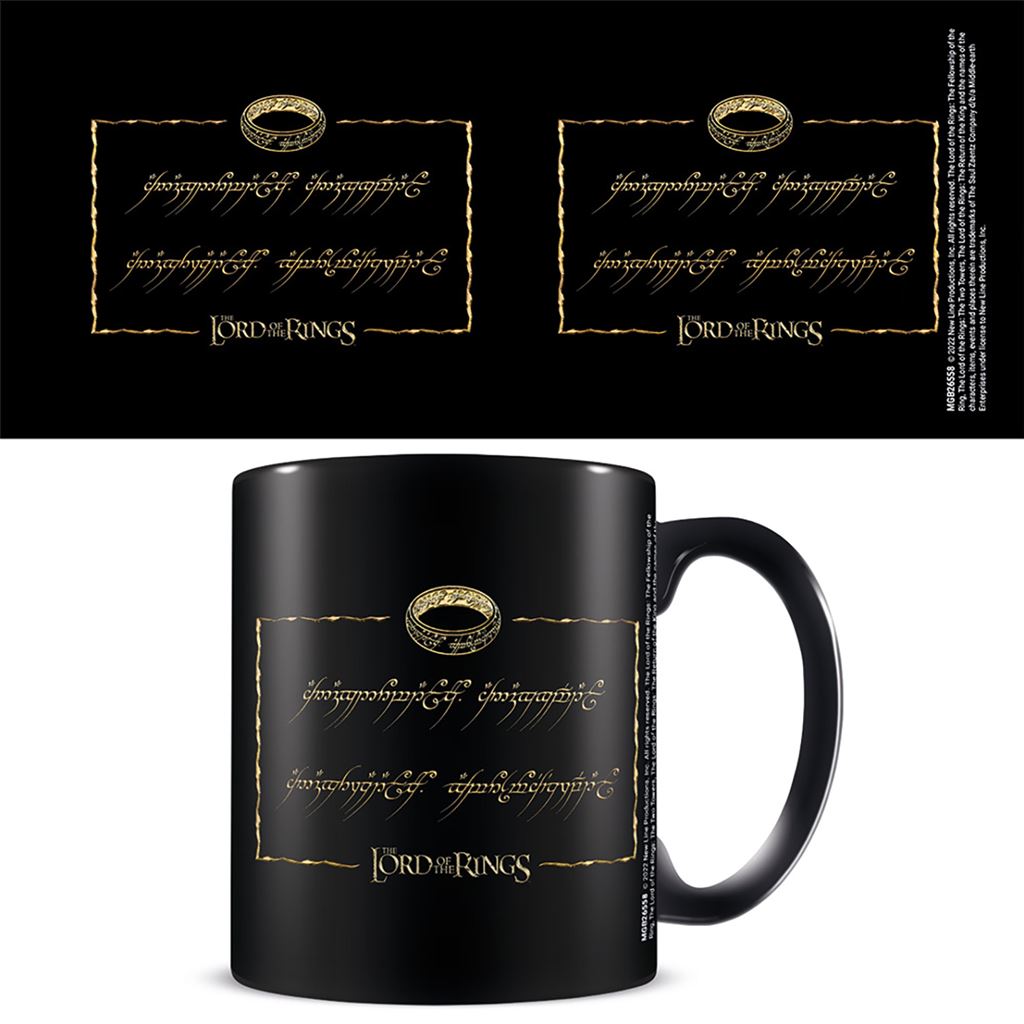 THE LORD OF THE RINGS (ONE RING) BLACK POD MUG
