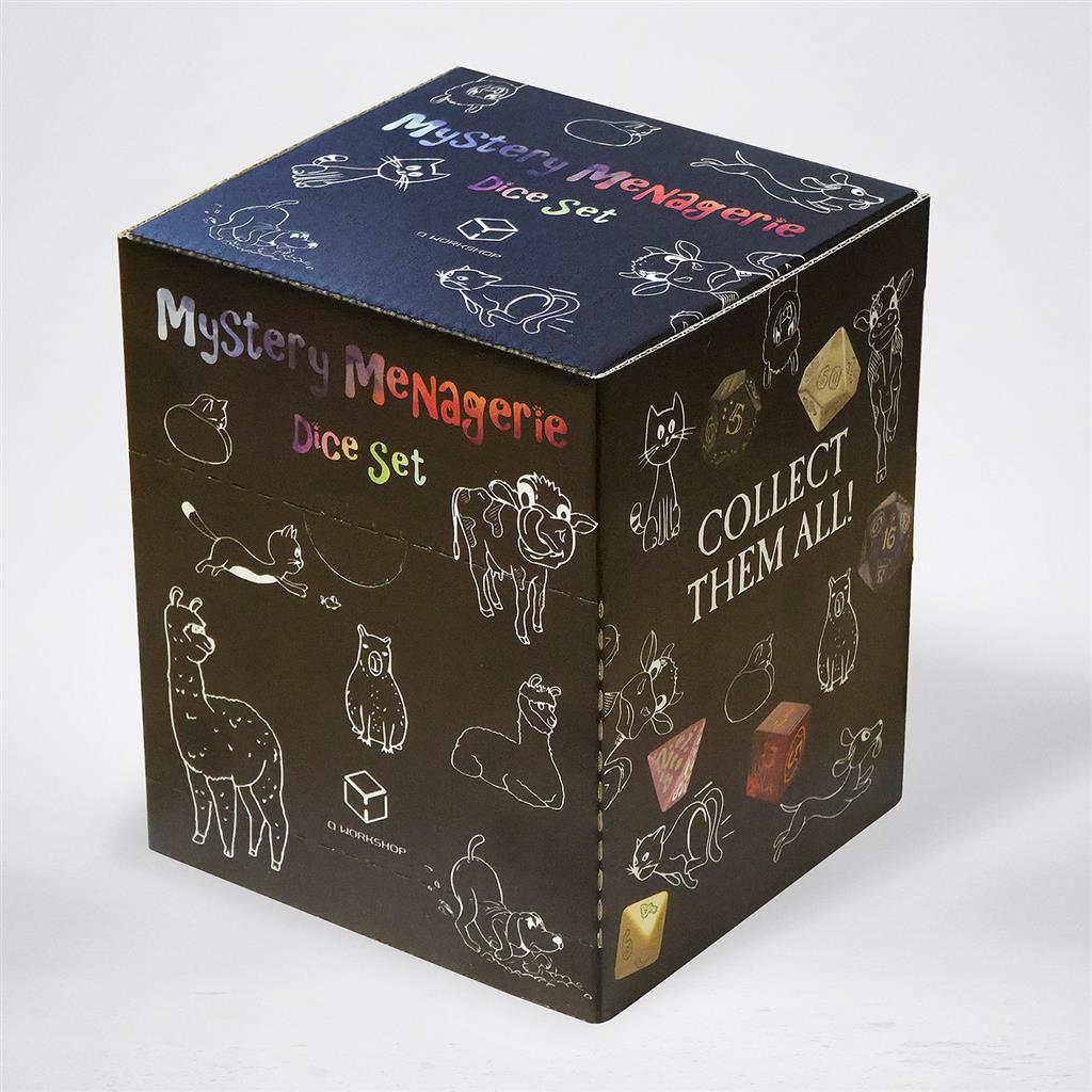 Box of 12 Mystery Menagerie Dice Set Packs