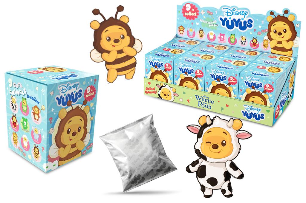 Disney YuYus Winnie the Pooh, 12 cm - Pack of 8