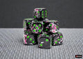 Brush Paintball™ gröna 16 mm sexsidiga tärningar d6, 12-pack