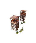 WW2 Pacific Watchtower (2) PRE-PAINTED [28mm/1:56]