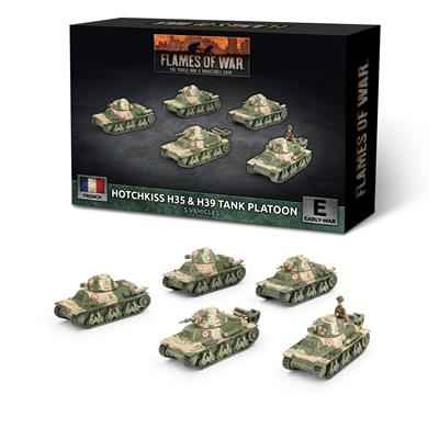 Flames of War - H35 / H39 Hotchkiss Stridsvagnspluton (x5 Plast)