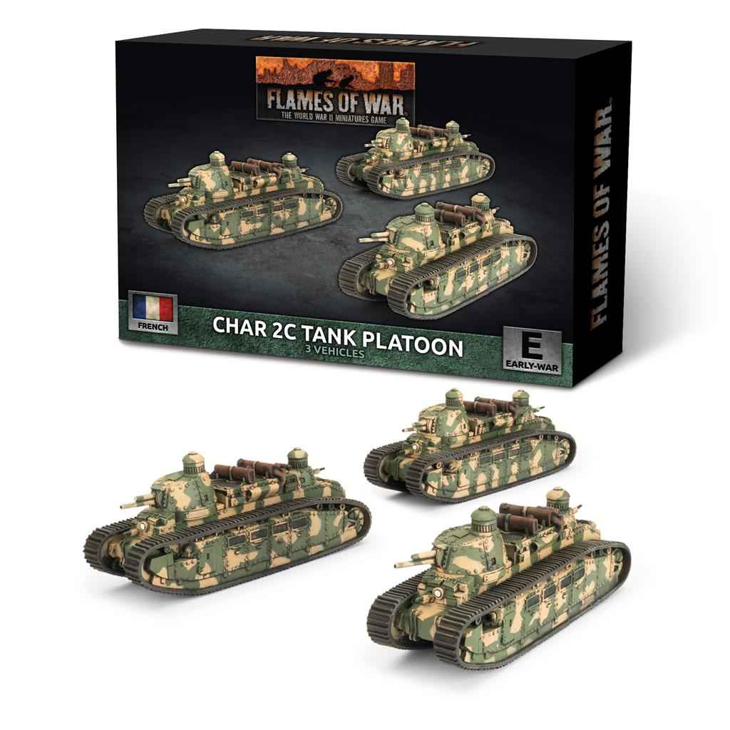 Flames of War - Char 2C Stridsvagnspluton (x3)